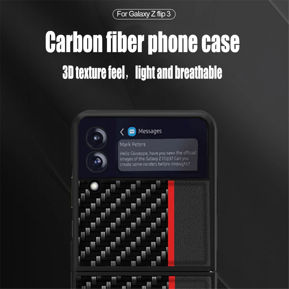 Title 3, Capa protetora para celular com padrão de fibra...
