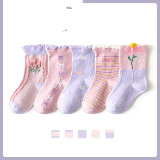 Title 1, Kindersokken Lace-in-tube Cartoon Fruit Katoen ...