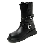 Botas de montar femininas Maillard marrom cano médio, estilo ocidental, modelo Martin com efeito emagrecimento, perfeitas. — foto 2