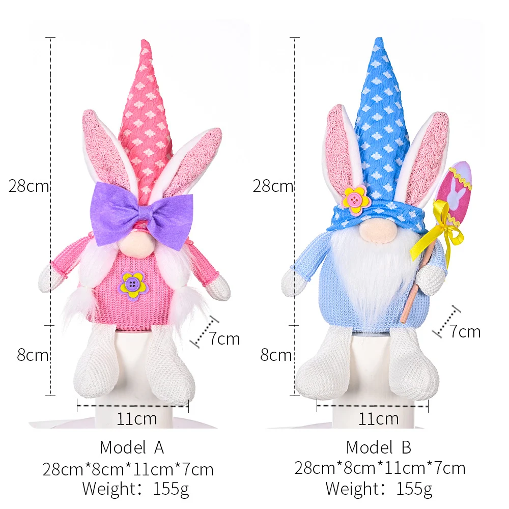 Enfeite de boneca coelho para decoração criativa de Páscoa. Decore sua casa com charme e fofura. Ideal para presentear ou colecionar. — foto 7