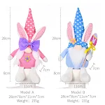 Enfeite de boneca coelho para decoração criativa de Páscoa. Decore sua casa com charme e fofura. Ideal para presentear ou colecionar. — foto 7