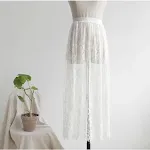 Falda de tul de una capa con encaje interior, ideal para combinar, falda interior transparente, perfecta para crear capas. — foto 2