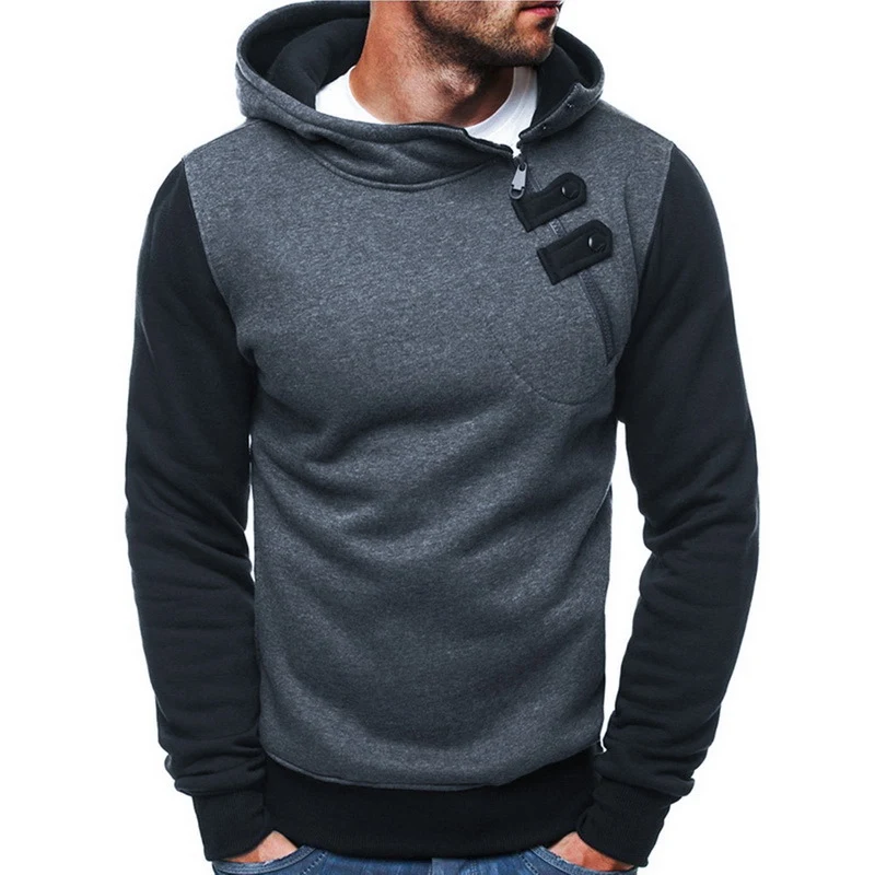 Title 2, Mens Fleece Thickened Hoodie