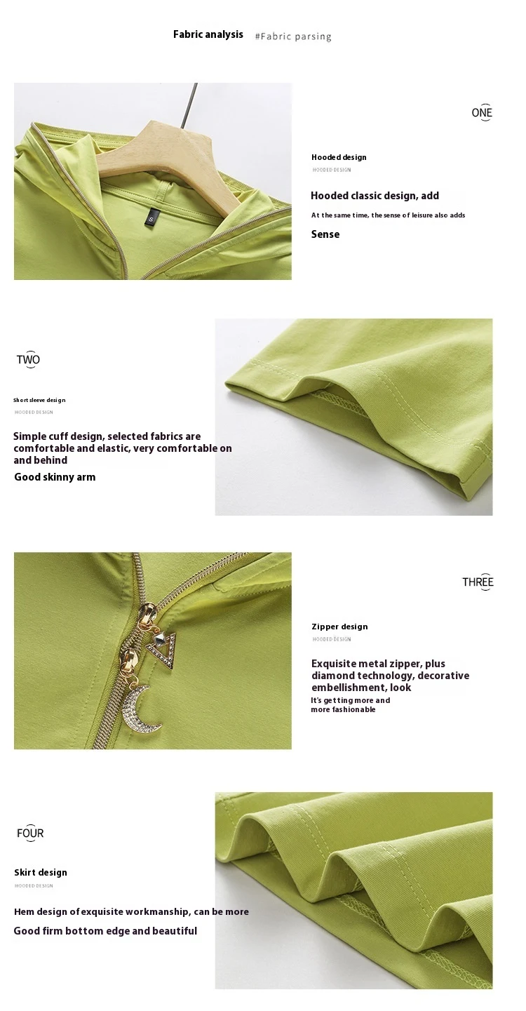 Title 3, Effen kleur capuchon, rits, slim-fit ondershirt...