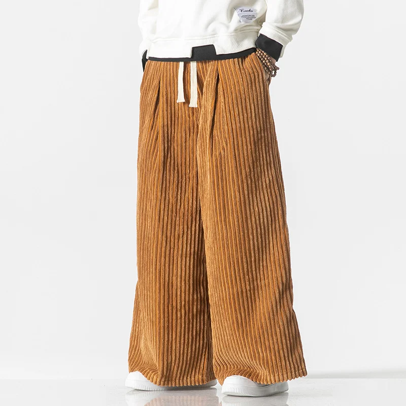 Men's Corduroy Loose Straight Wide-leg Pants, Comfortable and Stylish Casual Wear, Relaxed Fit, Perfect for Everyday Com — photo 10