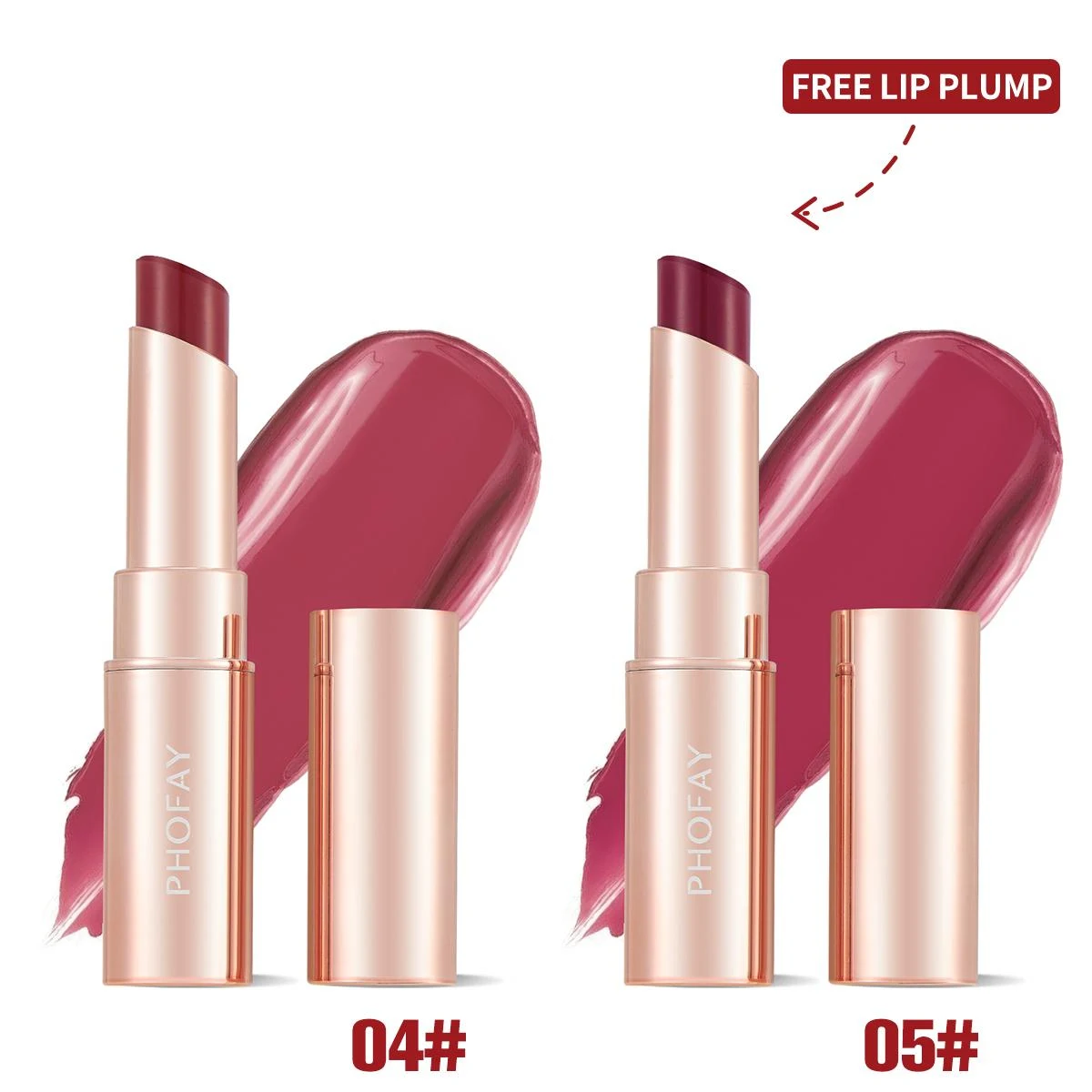 PHOFAY Moisturizing Lipstick Set for hydrated, soft lips. Experience long-lasting color and intense moisture for a radia — photo 5
