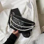 Korean Ladies Diagonal Leather Pearl Fashion One-shoulder Belt Bag, a stylish and versatile accessory, perfect for every — photo 6