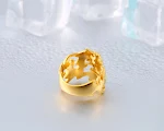 Anel Aberto Dragão Aço Inoxidável Moda Masculina Personalidade Titânio Ornamento Anel Estiloso Resistente e Durável Jóia — foto 2