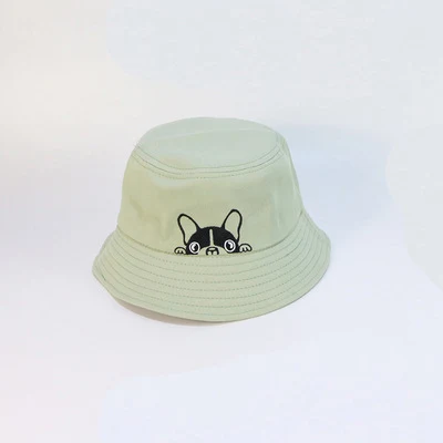 Title 2, Fashion Casual Dog Embroidered Fisherman Hat