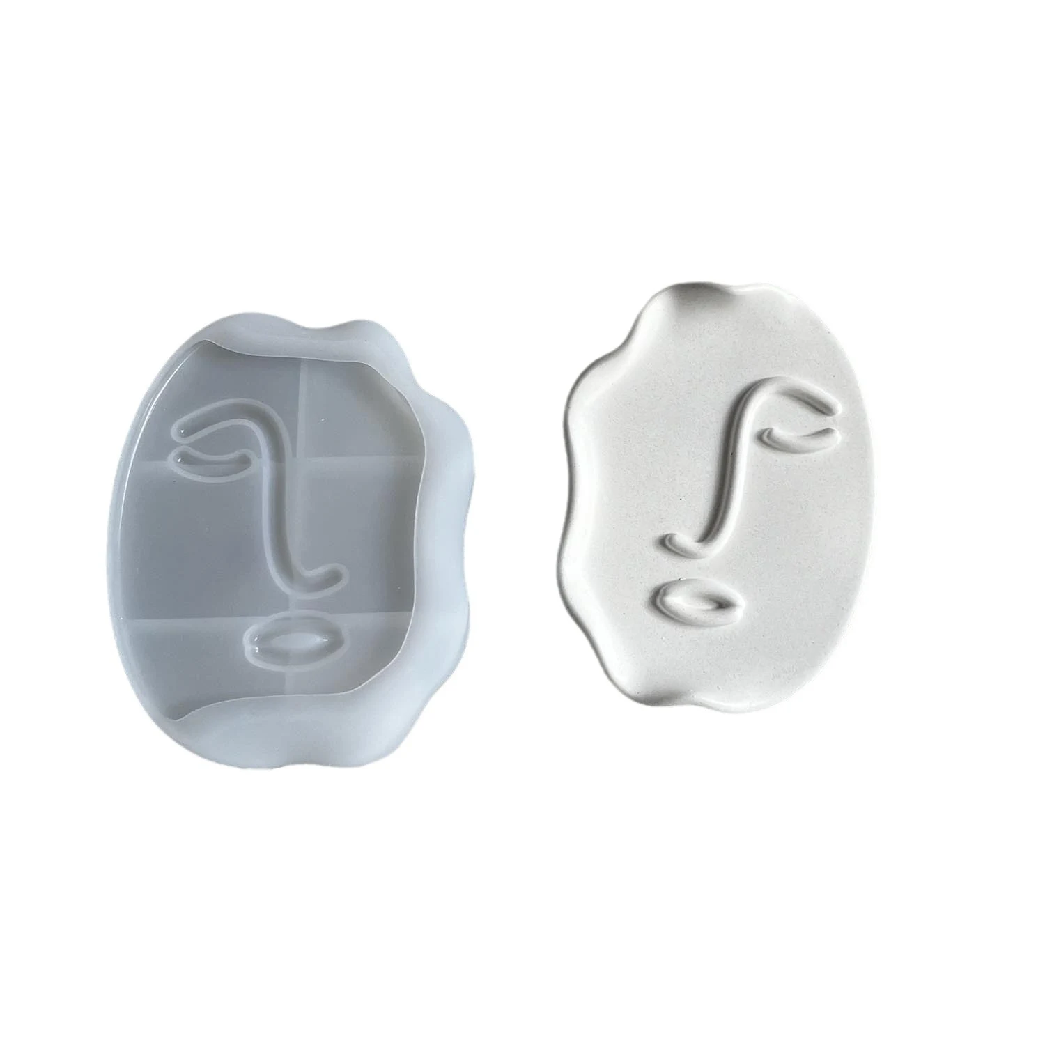 Title 5, Line Face Plate Silicone Mold for detailed face...
