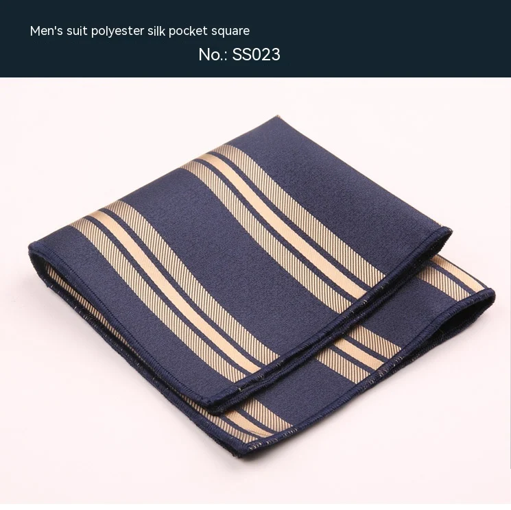 Title 25, Lenço de bolso para traje social, listrado ou x...