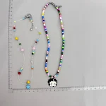 Colar de clavícula com contas coloridas Niche Design — foto 9