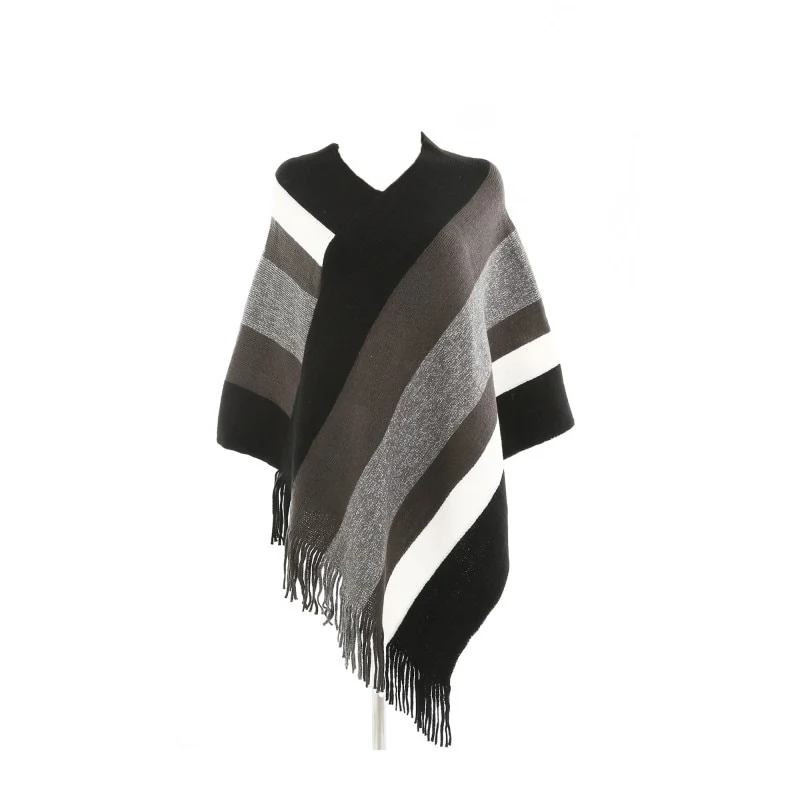 Title 1, Striped fringed head with cashmere shawl