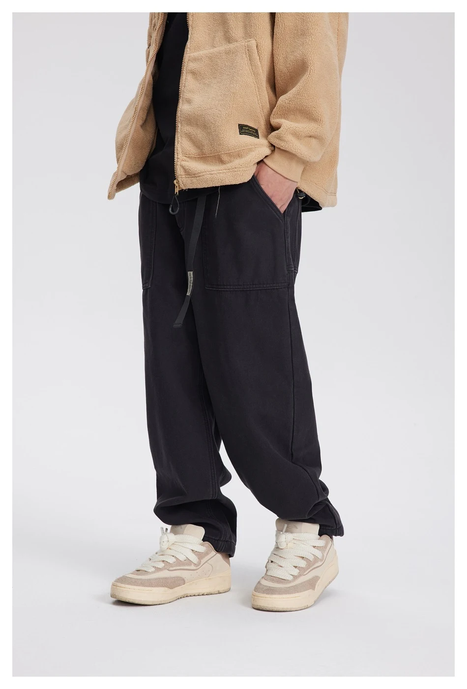 Title 17, Mens Fashion Loose Straight Casual Pants Comfo...