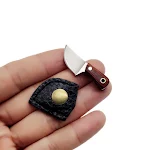 Mini coltello da cucina non pieghevole, accessorio portachiavi a ciondolo, piccolo coltello per tagli rapidi, comodo e pratico per l'uso quotidiano. — foto 3