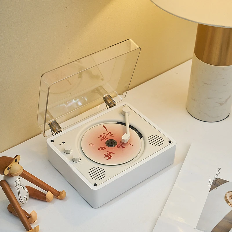Wooden Vintage Portable Tray CD Player Listen to your CDs on the go. Retro design, easy to carry, enjoy great sound anyw — photo 6