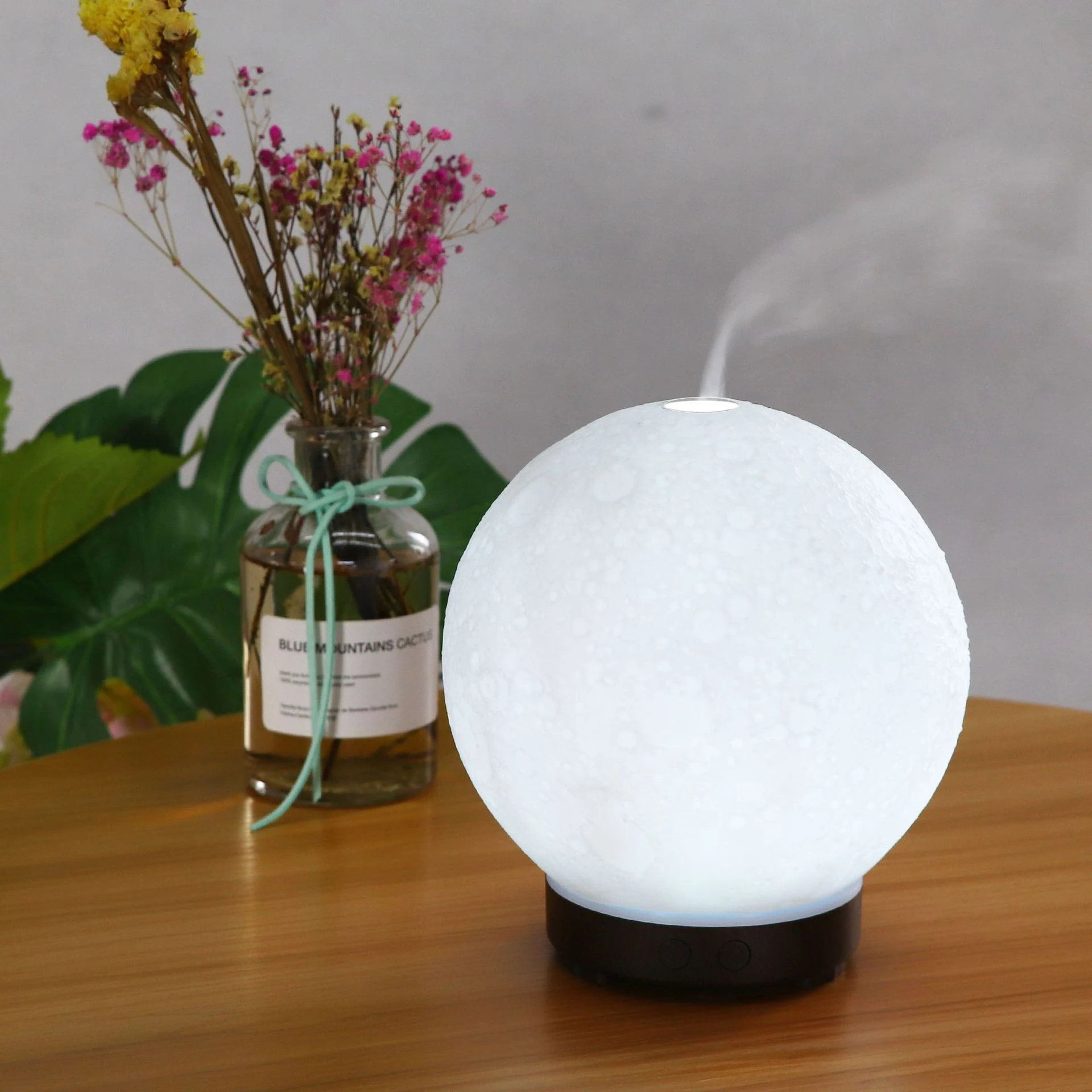 Title 3, Moon Light Ultrasonic Humidifier Aroma Diffuser...