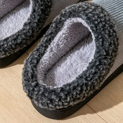 Title 2, Chinelos de algodão para casa inverno masculino...