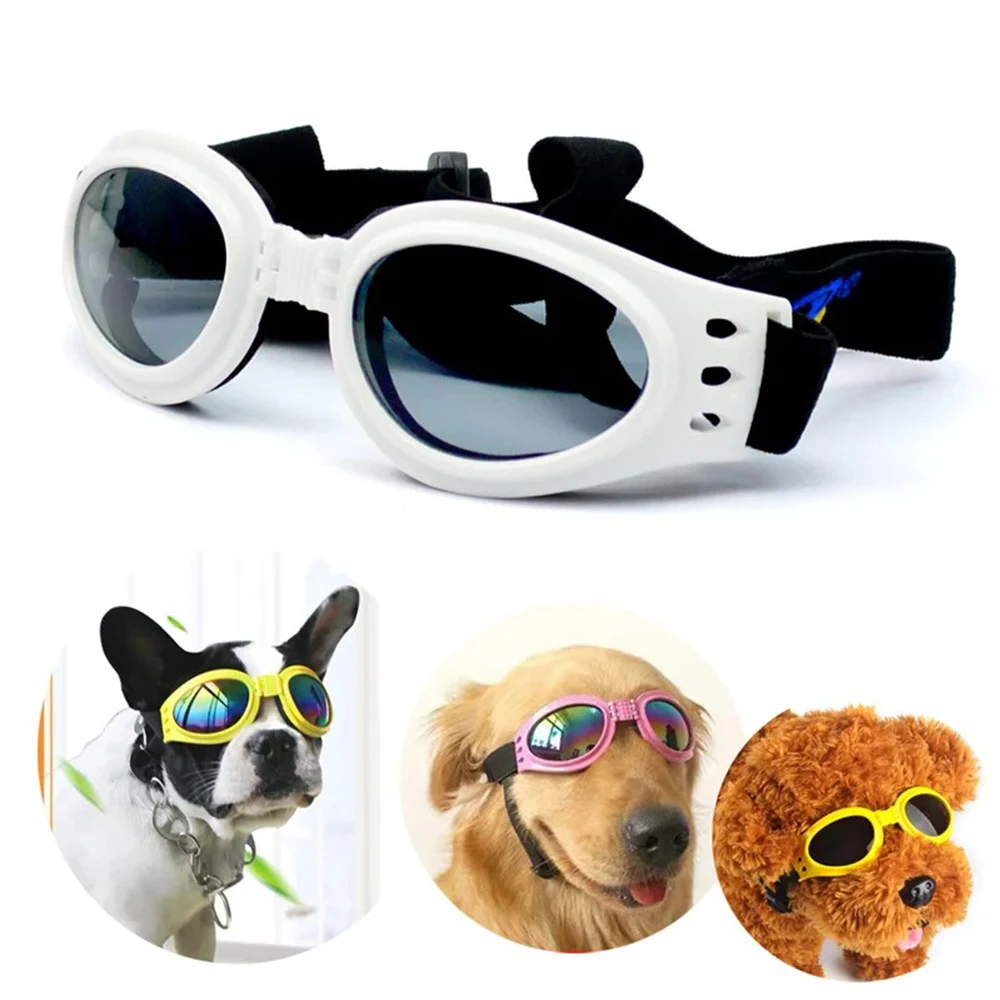 Title 2, 6 Color pet Dog Sunglasses Foldable Adjustable ...