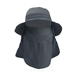 Chapéu de pescador com protetor solar feminino, respirável e com cobertura facial, perfeito para pesca e sol. — foto 4