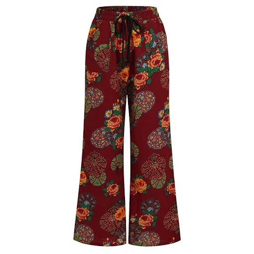 Title 6, Womens High Waist Wide Leg Pants Multicolor Pr...