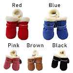4pcs Waterproof Winter Pet Dog Shoes Anti-slip Rain Snow Boots Footwear Warm Small Puppy Dog Socks Booties — photo 3