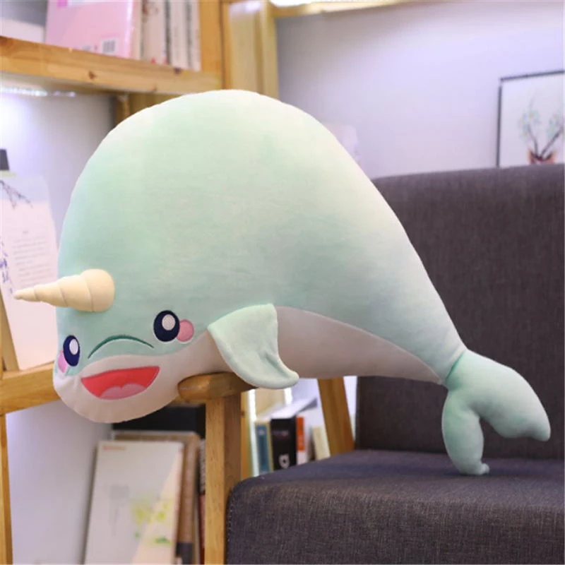Title 7, Cartoon marine animal whale doll plush toy. A s...