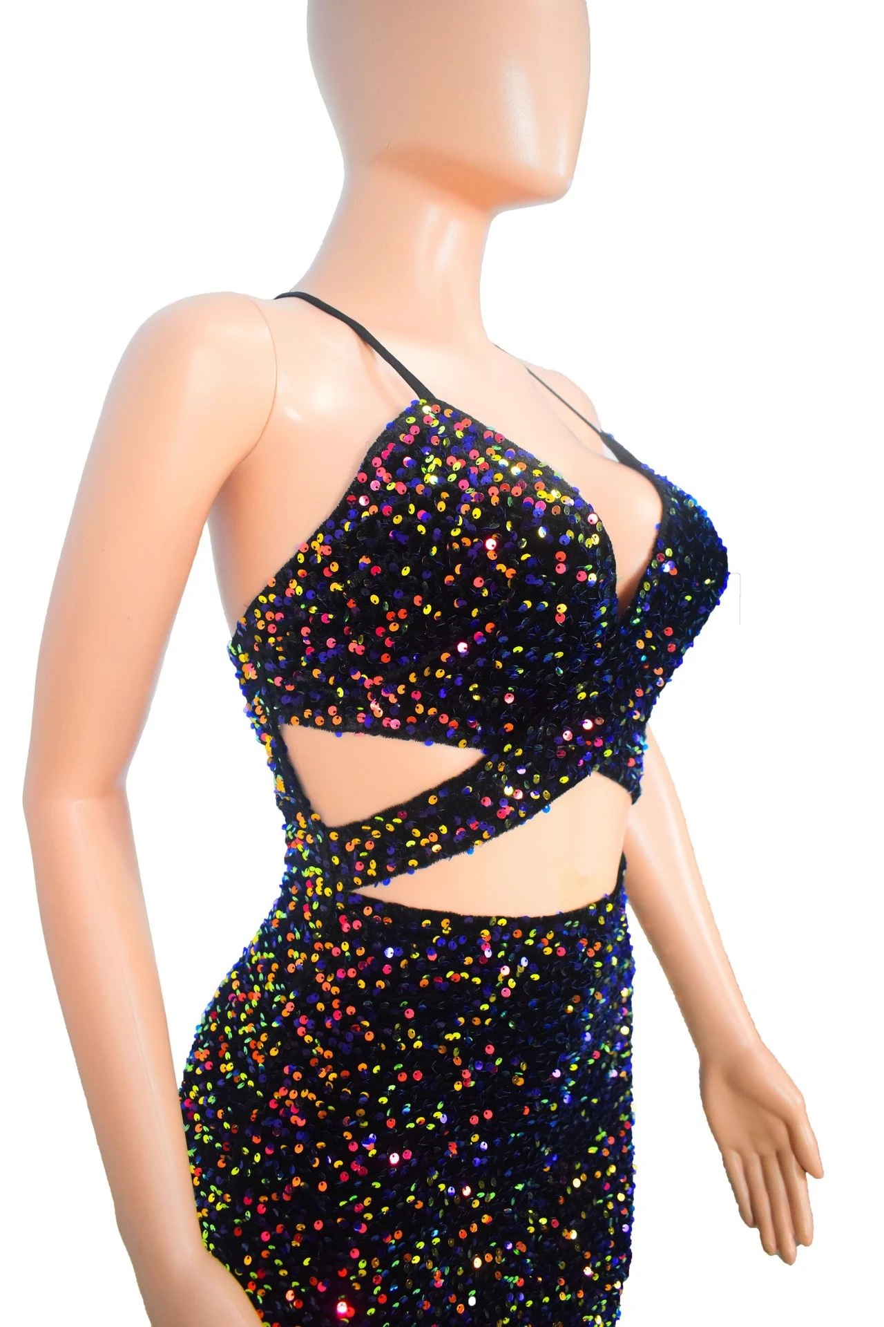 Vestido de fiesta sin mangas con espalda descubierta y diseño hueco para mujer Elegancia y comodidad perfectas para graduaciones y eventos especiales — foto 6