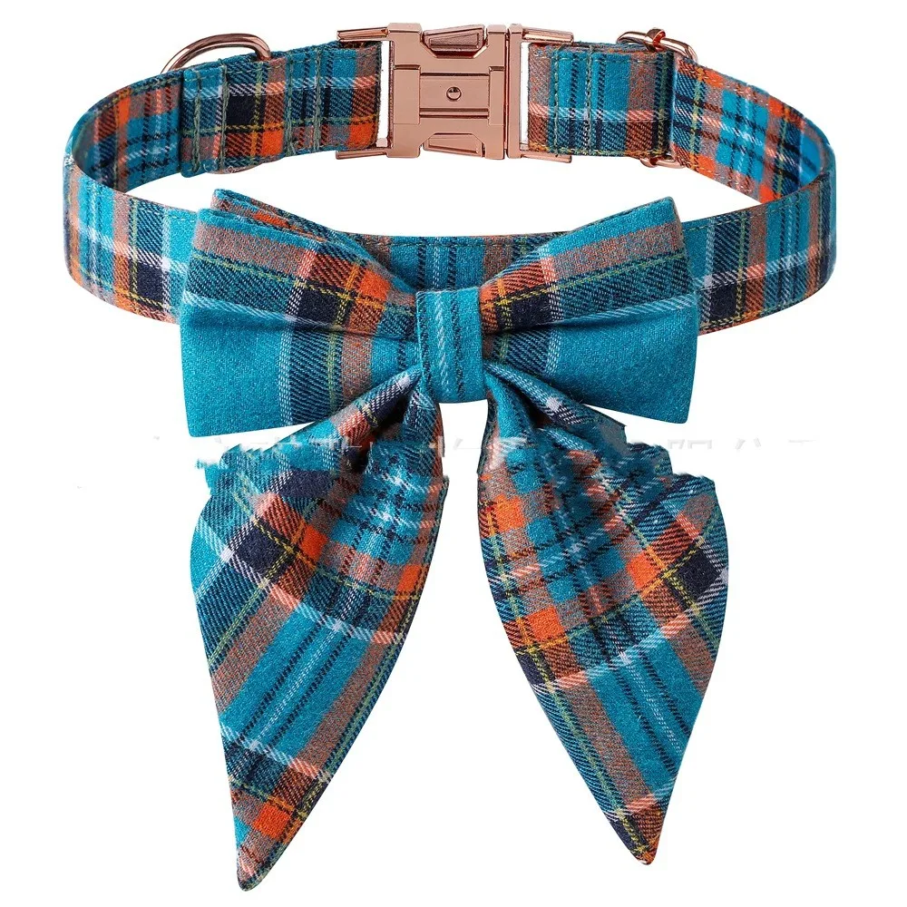 Title 9, Pet Bow Dog Collar with Metal Buckle. Stylish a...