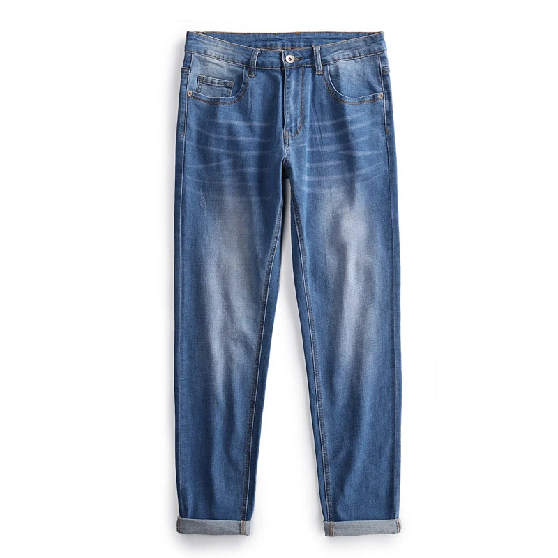 Title 4, Zomer jeans voor heren, dun, licht van kleur, l...