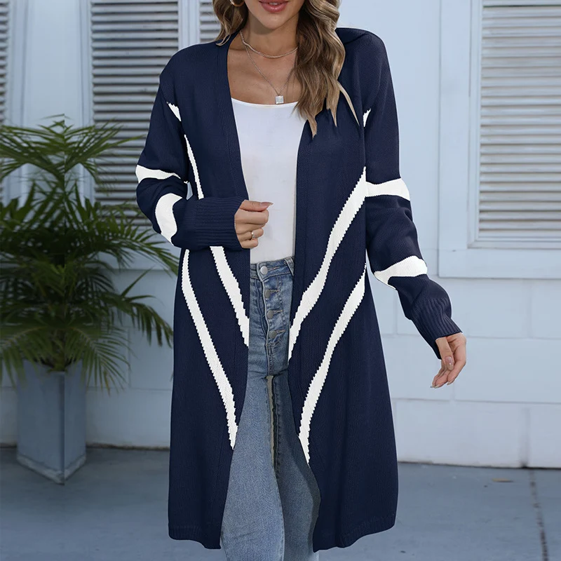 Title 12, Irregular Geometric Knitted Sweater Coat, styli...