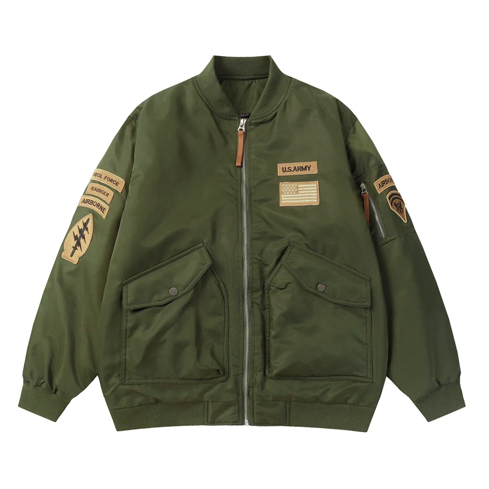 Jaqueta casual esportiva com zíper e bordado de distintivo de uniforme de beisebol. Conforto e estilo para o dia a dia e atividades físicas. — foto 16