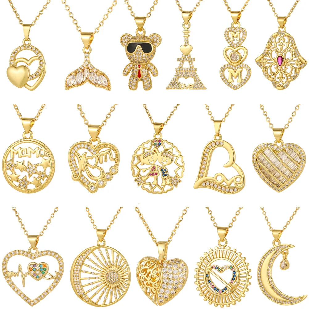 Corrente de clavícula chique com banho de cobre e ouro 18K, combinação perfeita para todos os estilos, adicione elegância ao seu visual — foto 17