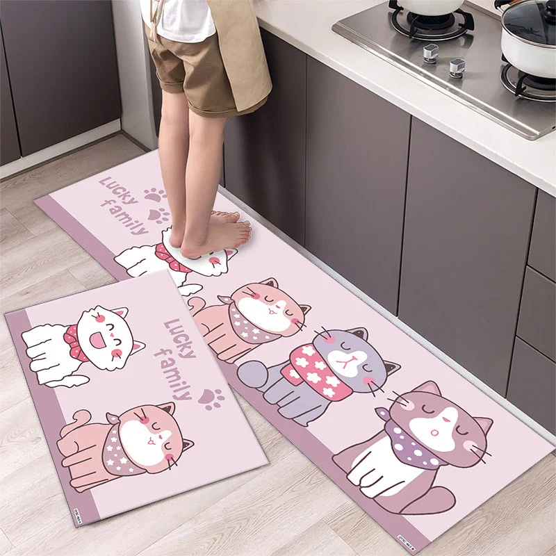 Title 1, Cartoon Floor Mat Kitchen Strip Rug, simple and...