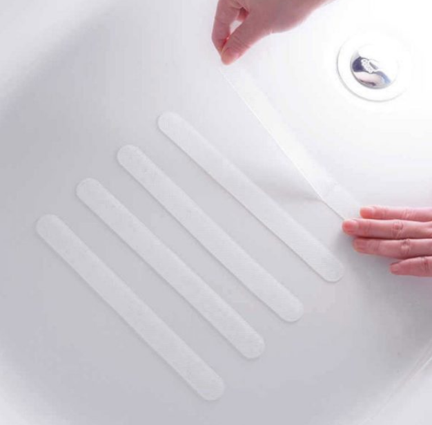Transparent Bathroom Bathtub Anti-slip Strip. Enhance bathroom safety by preventing slips and falls in the tub and showe — photo 1