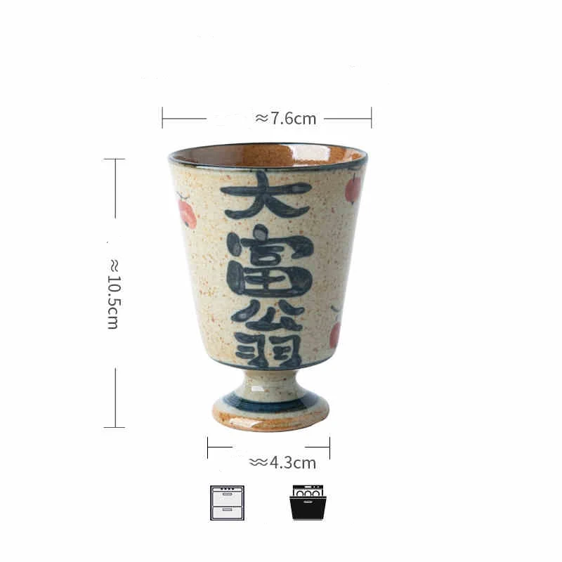 Goblet Stoneware Blue and White Mug Master Cup Tea Cup, a durable and elegant ceramic mug for enjoying your favorite hot — photo 4
