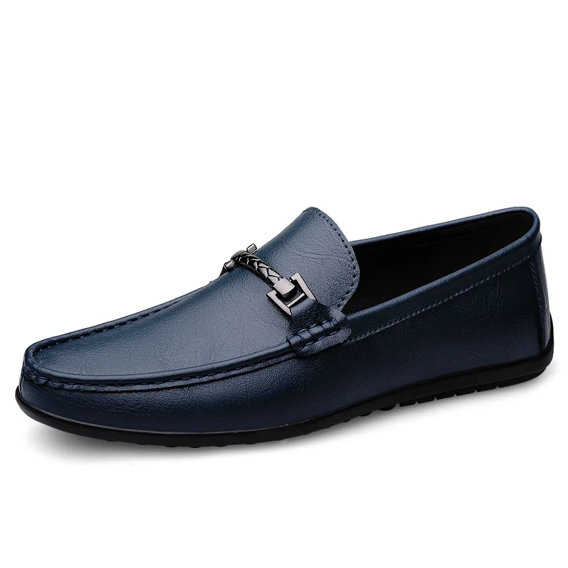 Herren One Pedal Echtleder Casual Flats mit hochwertiger, weicher Sohle für optimalen Komfort und lässigen Stil den ganzen Tag. — foto 2