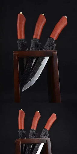 Title 2, High Manganese Steel Black Dragon Boning Knife,...
