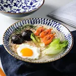 Handmade Japanese Thread Underglaze Retro Ceramic Bowl. Serve food stylishly and add a touch of vintage charm to your ta — photo 6