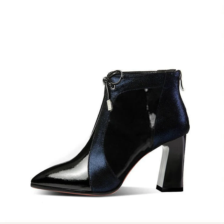 Title 8, Womens High Heel Zipper Shoes Stylish and comf...