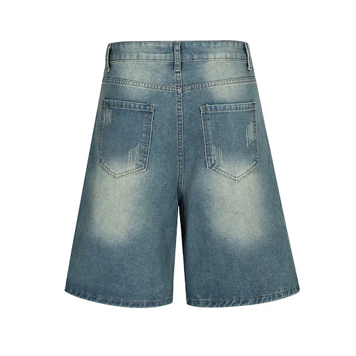 Title 12, Mens fashion washed hole denim shorts, perfect...