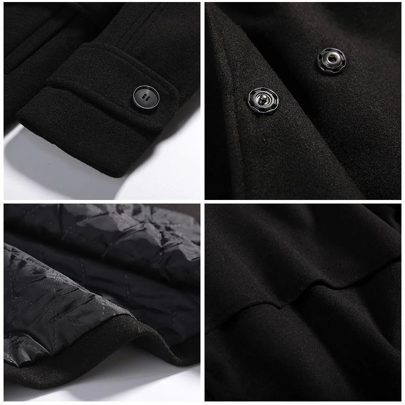 Women's Mid-length Woolen Coat, Perfect for Winter. Stay warm and stylish with this mid-length woolen coat, ideal for co — photo 3