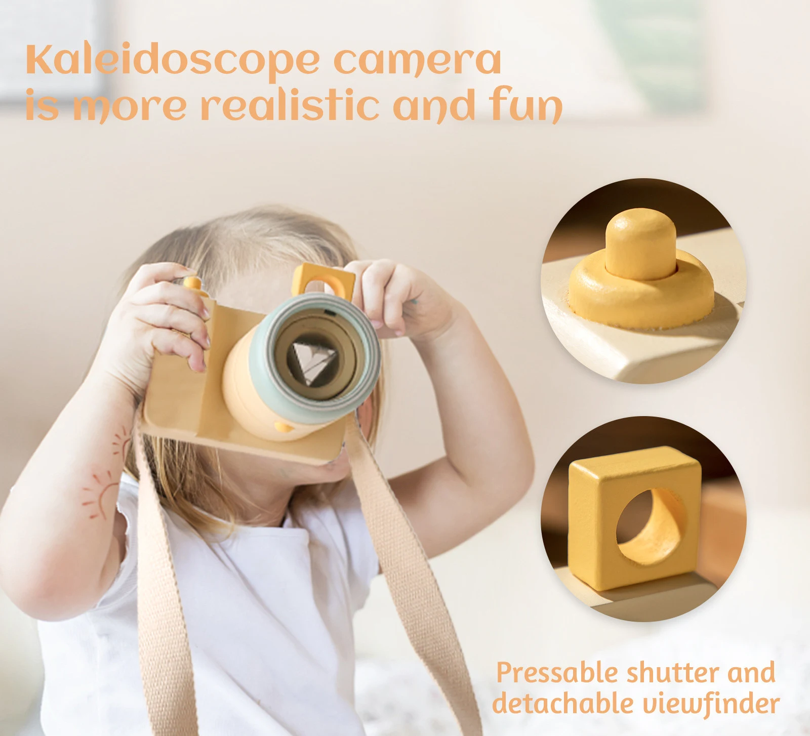 Title 3, Câmera de simulação infantil Kaleidoscope Puzzl...