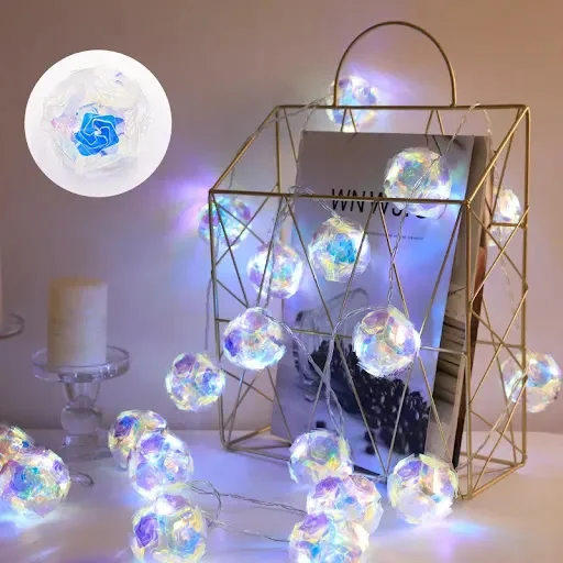 Title 1, Laser Rose Windmill Lamp String Create a magica...
