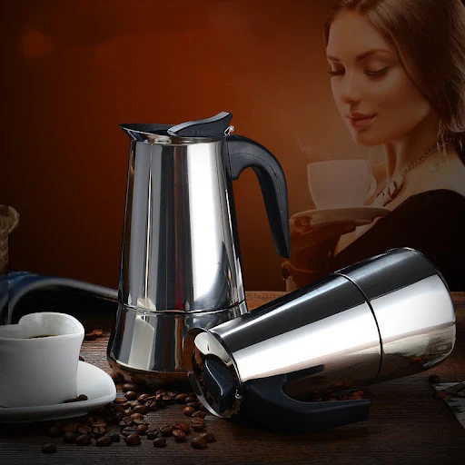 Title 7, Hand-made Italian Moka Pot Stainless Steel Coff...