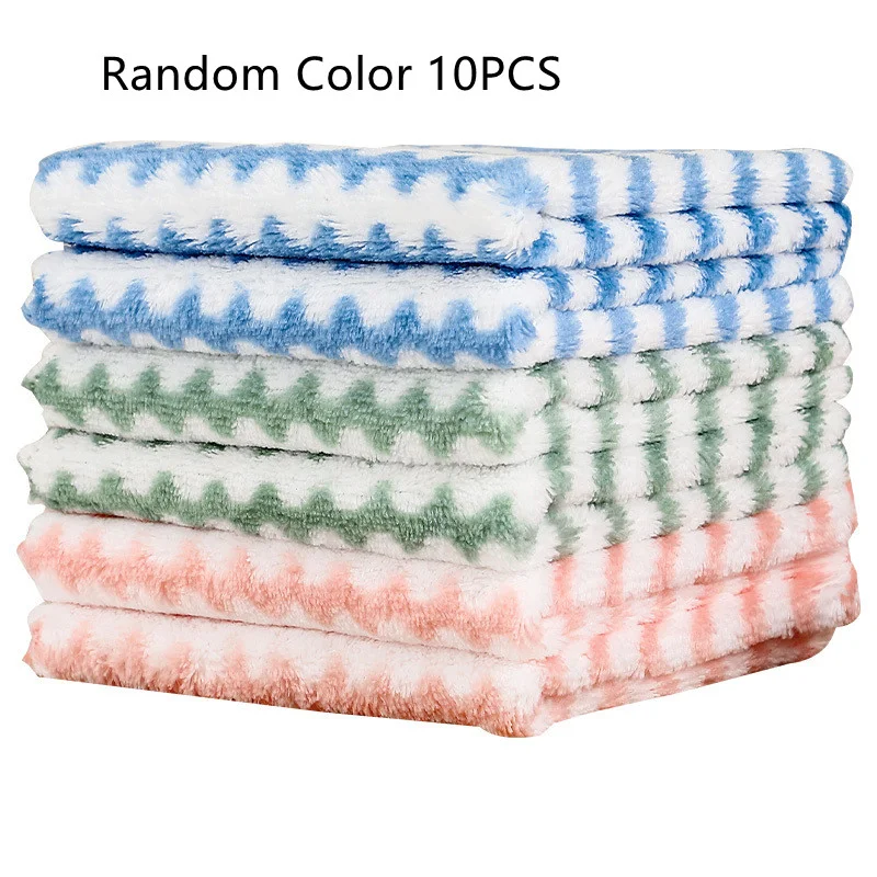 Pano de cozinha com efeito de onda d'água, antiaderente, absorvente de óleo e sem fiapos. Limpeza fácil e eficiente para sua casa. — foto 5