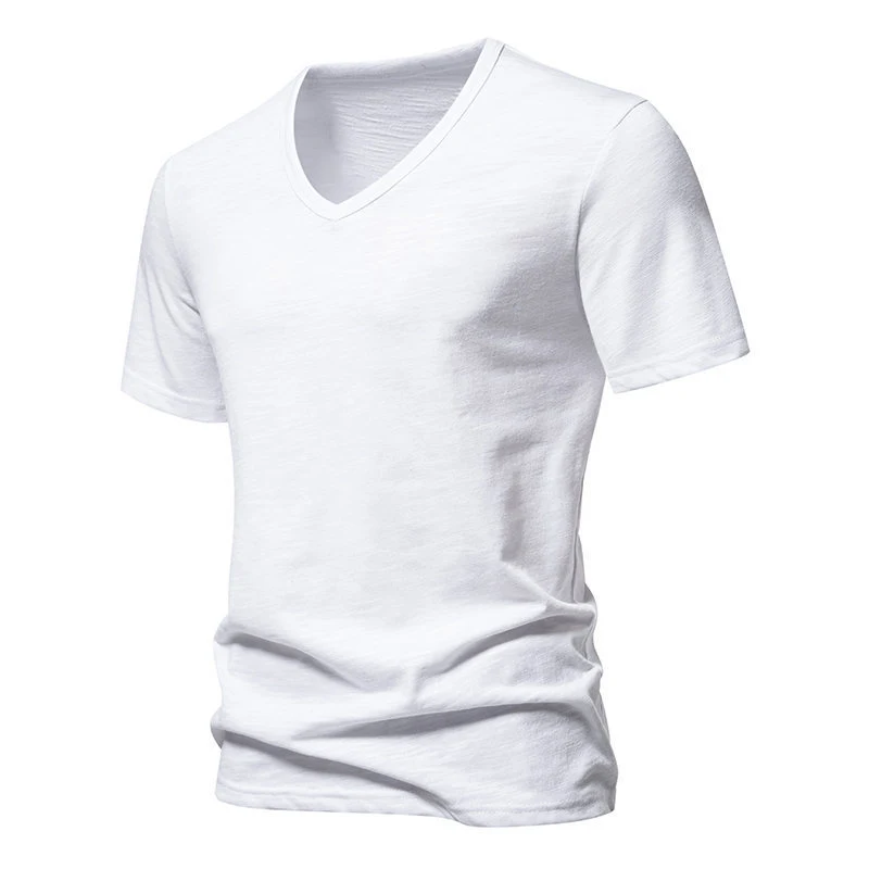 Title 19, Mens Slub Cotton Elastic Breathable Bottoming ...