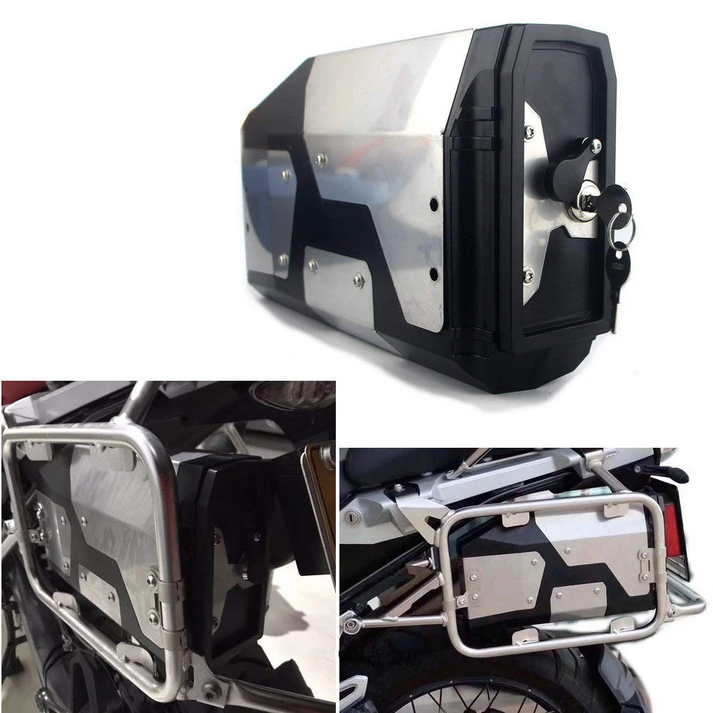 Motorcycle Non-destructive Installation Stainless Steel Trunk. Secure and durable luggage transport for your motorcycle — photo 1
