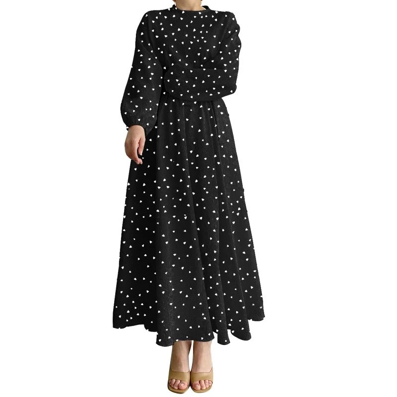 Women's Casual Loose Heart Shape Printed Dress — photo 54