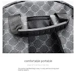 Mochila de couro estampada retrô, grande capacidade, unissex, estilo business casual europeu e americano, perfeita para trabalho, viagens e estudos. — foto 33
